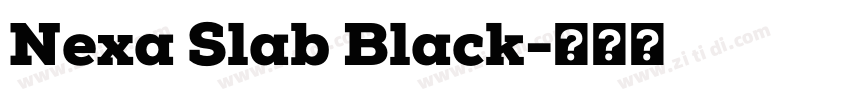 Nexa Slab Black字体转换